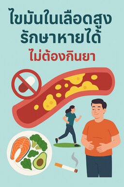 ไขมันในเลือดสูงรักษาหายได้ไม่ต้องกินยา