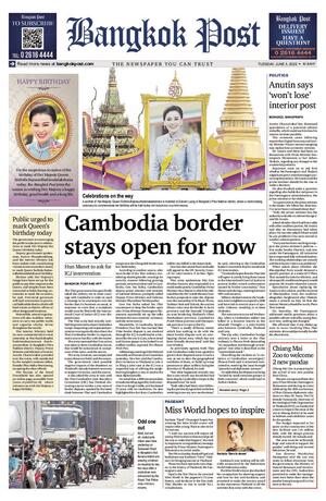 Bangkok Post วันอังคารที่ 3 มิถุนายน พ.ศ.2568