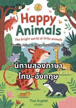 นิทานสัตว์สองภาษา ไทย-อังกฤษ "Happy Animals โลกสดใสของสัตว์น้อย