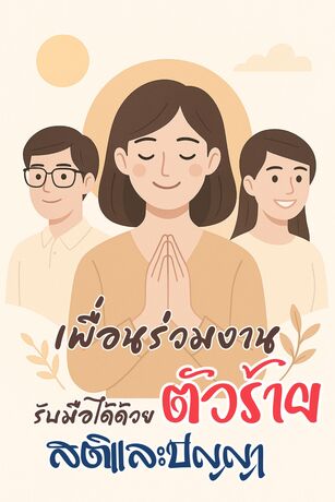เพื่อนร่วมงานตัวร้าย รับมือได้ด้วยสติและปัญญา