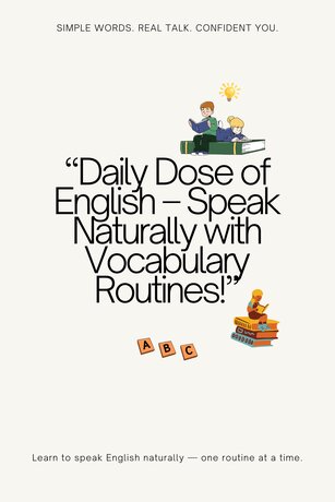 Daily Dose of English – Speak Naturally with Vocabulary Routines!