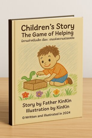 นิทานสองภาษาสำหรับเด็ก : คินคินกับหนอนพูดได้ (KinKin and the talking worm)