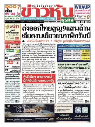 ข่าวหุ้น วันพุธที่ 9 กรกฎาคม พ.ศ.2568