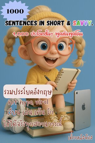1,000​ sentences in short & Savvy.  1,000 ประโยคสั้นๆ พูดมันพูดโดน