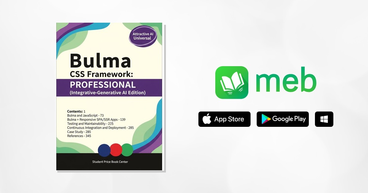 Bulma CSS Framework: Professional:: e-book หนังสือ โดย ศูนย์หนังสือราคา ...