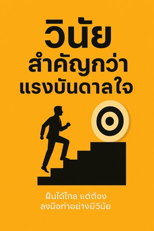 วินัยสำคัญกว่าแรงบันดาลใจ