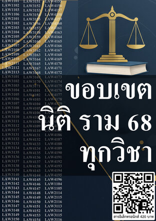 ขอบเขต นิติ ราม 68 ทุกวิชา