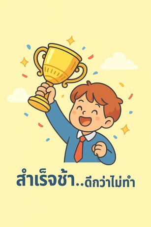 สำเร็จช้า..ดีกว่าไม่ทำ