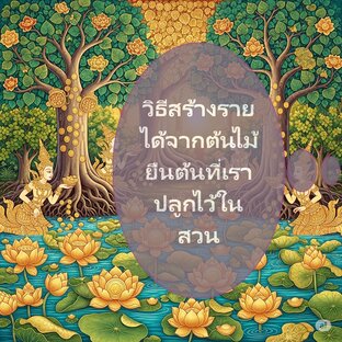 วิธีสร้างรายได้จากต้นไม้ยืนต้น ที่เราปลูกไว้ในสวน