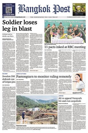 Bangkok Post วันพฤหัสบดีที่ 28 สิงหาคม พ.ศ.2568