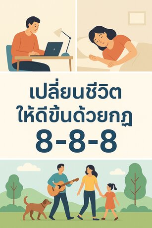 เปลี่ยนชีวิตให้ดีขึ้นด้วยกฎ 8-8-8