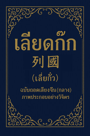 เลียดก๊ก  ฉบับถอดเสียงจีน(กลาง)ภาพประกอบอย่างวิจิตร
