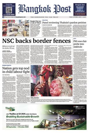 Bangkok Post วันศุกร์ที่ 3 ตุลาคม พ.ศ.2568