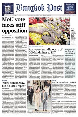Bangkok Post วันอังคารที่ 7 ตุลาคม พ.ศ.2568