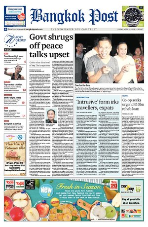 Bangkok Post วันศุกร์ที่ 22 เมษายน พ.ศ.2559