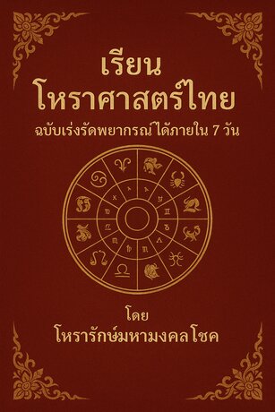 เรียนโหราศาสตร์ไทยฉบับเร่งรัดดูดวงเป็นภายใน7วัน