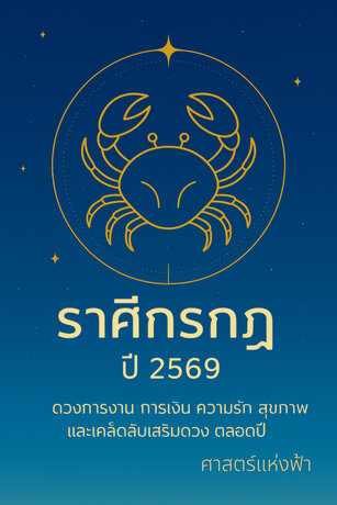 ศาสตร์แห่งฟ้า : ดวงราศีกรกฎ 2569 เติบโตจากภายใน สู่ความมั่นคงแห่งหัวใจ