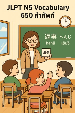 JLPT N5 Vocabulary – 650 คำศัพท์ปรับปรุงใหม่