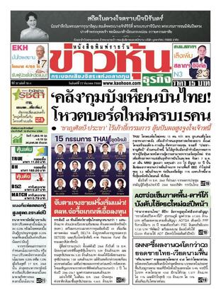 ข่าวหุ้น วันจันทร์ที่ 22 ธันวาคม พ.ศ.2568