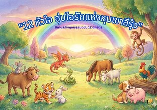 12 หัวใจ อุ่นไอรักแห่งหุบเขาสีรุ้ง : นิทานสร้างคุณธรรมฉบับ 12 นักษัตร
