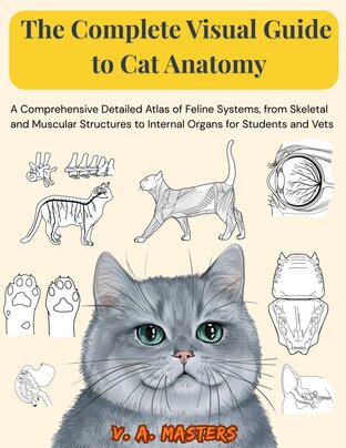 The Complete Visual Guide to Cat Anatomy: A Comprehensive Detailed Atlas of Feline Systems, from Skeletal and Muscular Structures to Internal Organs for Students and Vets