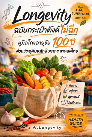 Longevity ฉบับกระเป๋าตังค์ไม่ฉีก คู่มือโกงอายุขัย 100 ปี ด้วยวัตถุดิบหลักสิบจากตลาดสดไทย