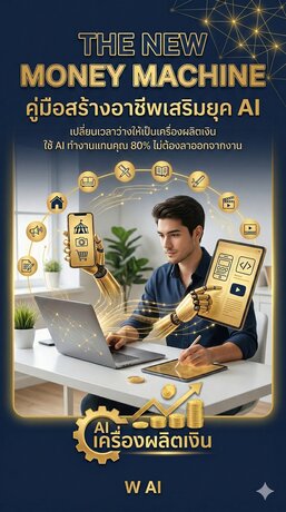 The New Money Machine คู่มือสร้างอาชีพเสริมยุค AI  เปลี่ยนเวลาว่างให้เป็นเครื่องผลิตเงิน
