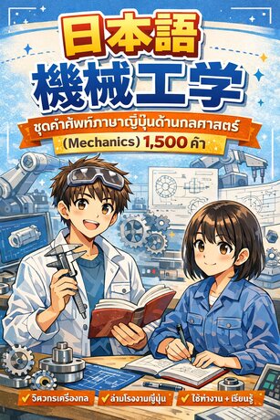 รวมคำศัพท์กลศาสตร์ภาษาญี่ปุ่น 1,500 คำ