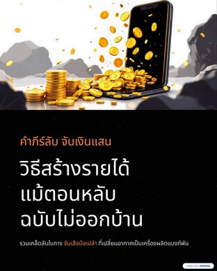 คัมภีร์ลับจับเงินแสน: วิธีสร้างรายได้แม้ตอนหลับ ฉบับไม่ออกบ้าน (โดย ตาสอนรวย)