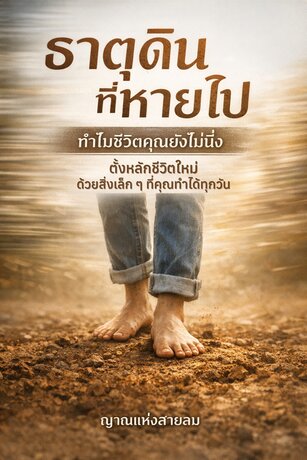 ธาตุดินที่หายไป: ทำไมชีวิตคุณยังไม่นิ่ง  ตั้งหลักชีวิตใหม่  ด้วยสิ่งเล็ก ๆ ที่คุณทำได้ทุกวัน