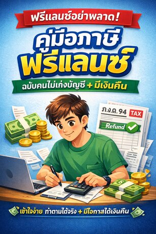 คู่มือภาษีฟรีแลนซ์ &ldquo;ฉบับคนไม่เก่งบัญชี + มีเงินคืน&rdquo;