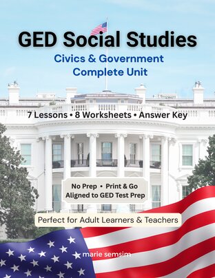GED Social Studies Civics & Government Complete Unit