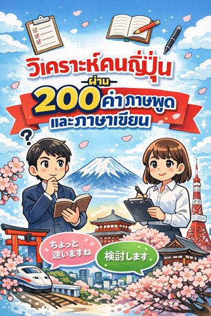 วิเคราะห์คนญี่ปุ่นผ่านภาษาพูดและภาษาเขียน