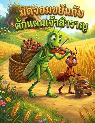 มดจอมขยันกับตั๊กแตนเจ้าสำราญ