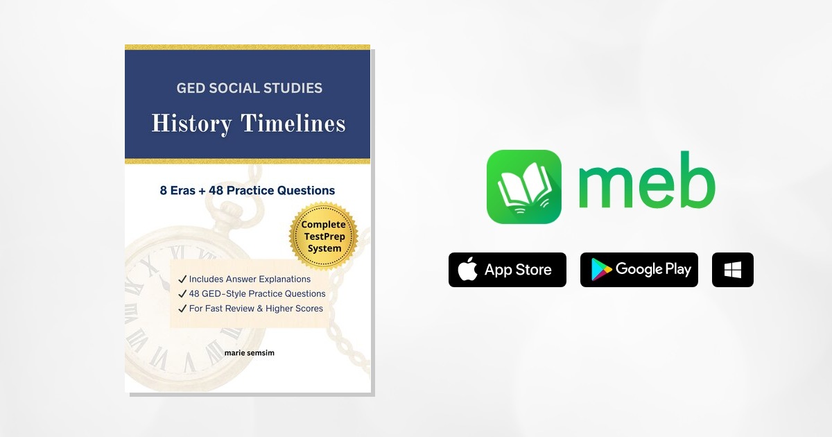 GED Social Studies History Timelines: 8 Eras + 48 Practice Questions ...