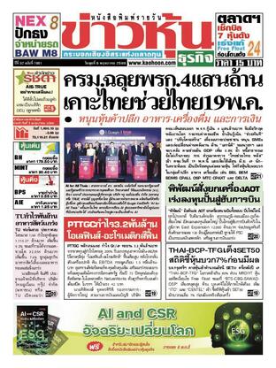 ข่าวหุ้น วันพุธที่ 6 พฤษภาคม พ.ศ.2569