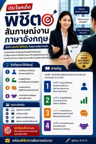 ประโยคเด็ด พิชิตสัมภาษณ์งานภาษาอังกฤษ