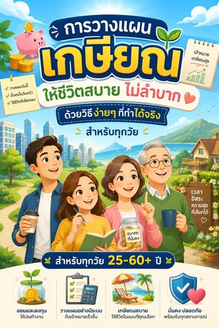 วางแผนเกษียณยังไง ให้ชีวิตสบาย ไม่ลำบาก