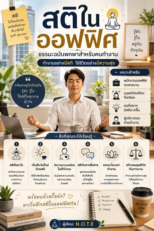 สติในออฟฟิศ: ธรรมะฉบับพกพาสำหรับคนทำงาน