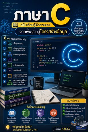 ภาษา C ฉบับเรียนรู้ด้วยตนเอง: จากพื้นฐานสู่โครงสร้างข้อมูล