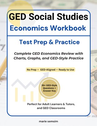 GED Social Studies Economics Workbook | GED Test Prep & Practice Questions