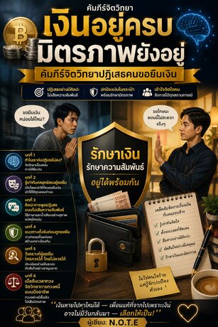 เงินอยู่ครบ มิตรภาพยังอยู่: คัมภีร์จิตวิทยาปฏิเสธคนขอยืมเงิน
