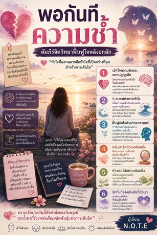 พอกันทีความช้ำ: คัมภีร์จิตวิทยาฟื้นฟูใจหลังอกหัก