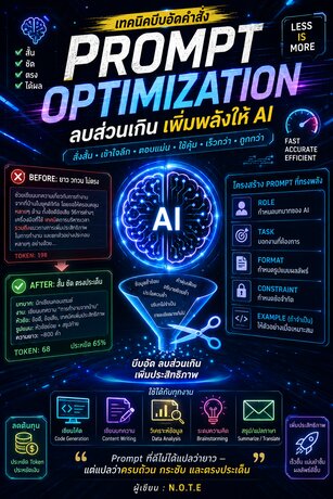 Prompt Optimization: เทคนิคบีบอัดคำสั่ง ลบส่วนเกิน เพิ่มพลังให้ AI