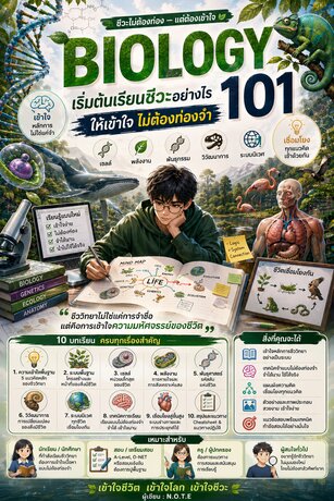 Biology 101: เริ่มต้นเรียนชีวะอย่างไรให้เข้าใจ ไม่ต้องท่องจำ