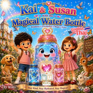 Kai & Susan with the Magical Water Bottle