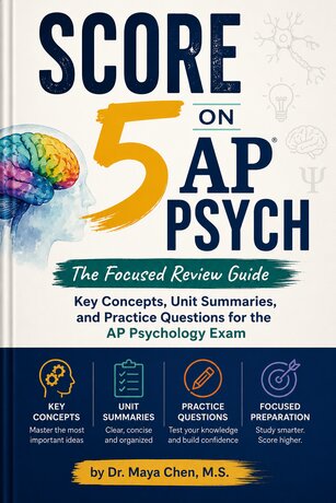 SCORE 5 ON AP PSYCH: The Focused Review Guide &mdash; Key Concepts, Unit Summaries, and Practice Questions for the AP Psychology Exam