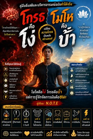 โกรธคือโง่ โมโหคือบ้า: คู่มือดึงสติและบริหารอารมณ์ฉบับทำได้จริง