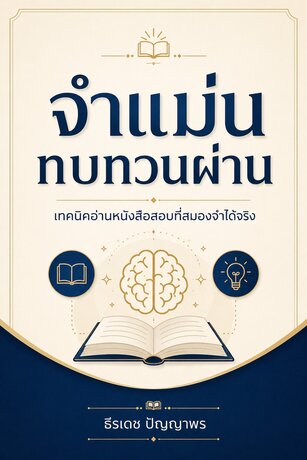 จำแม่น ทบทวนผ่าน : เทคนิคอ่านหนังสือสอบที่สมองจำได้จริง