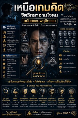 เหนือเกมคิด: จิตวิทยาอ่านใจคนฉบับสแกนพฤติกรรม
